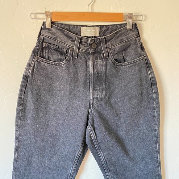 Everlane Curvy 90's Cheeky Straight Leg Ankle Jeans Button Fly Hartford Night 26 - Picture 3 of 9